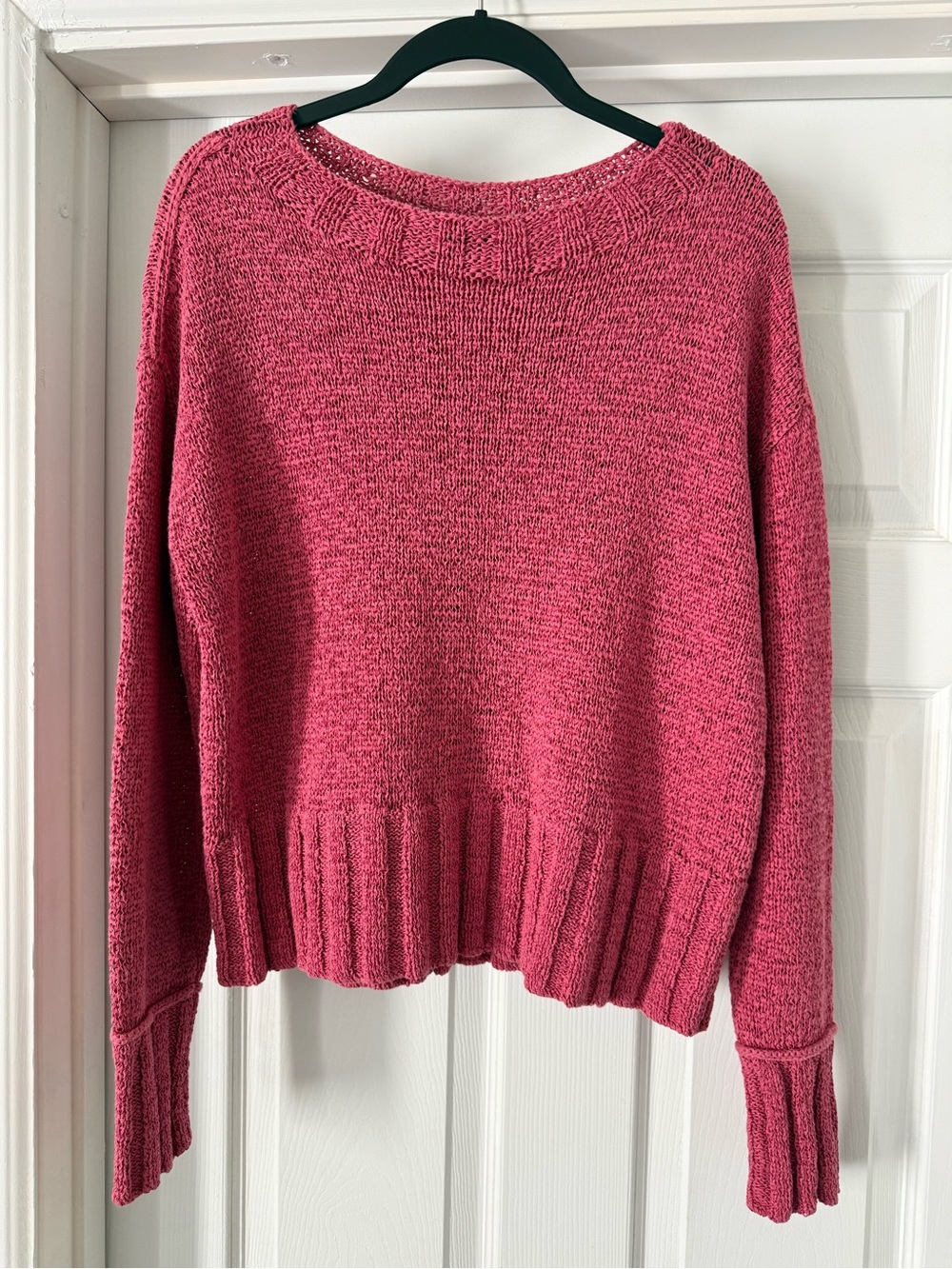 J. Crew Pink Crewneck Knit Sweater